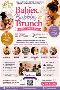 Babies, Bubbles & Brunch flyer